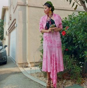 Vintage Pink Glitz Suit